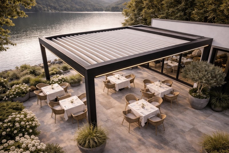 pergolas en aluminuim Technal 