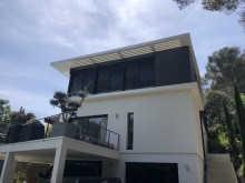 construction d’une véranda en dur sur une terrasse existante à Vauvenargue dans les bouches du Rhône