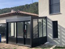 Installation de véranda en aluminium Technal près de Fos sur Mer